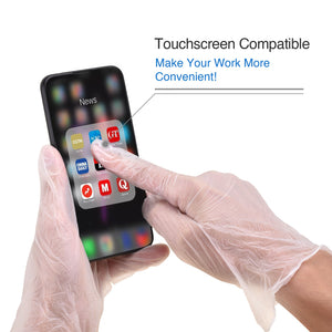 Schneider Disposable Vinyl Exam Gloves 10x100 Case Pack - VMFC20 Clear - 4Mil - SchneiderDirect.com