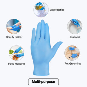 Schneider Disposable Vinyl Synthetic Exam Gloves 10x100 Case Pack - VSFB30 Blue - 4Mil - SchneiderDirect.com