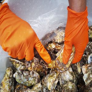 Nitrile Gloves Latex-Free 10x100 Case Pack 8Mil Disposable Gloves Orange, TitanFlex (HD45A)