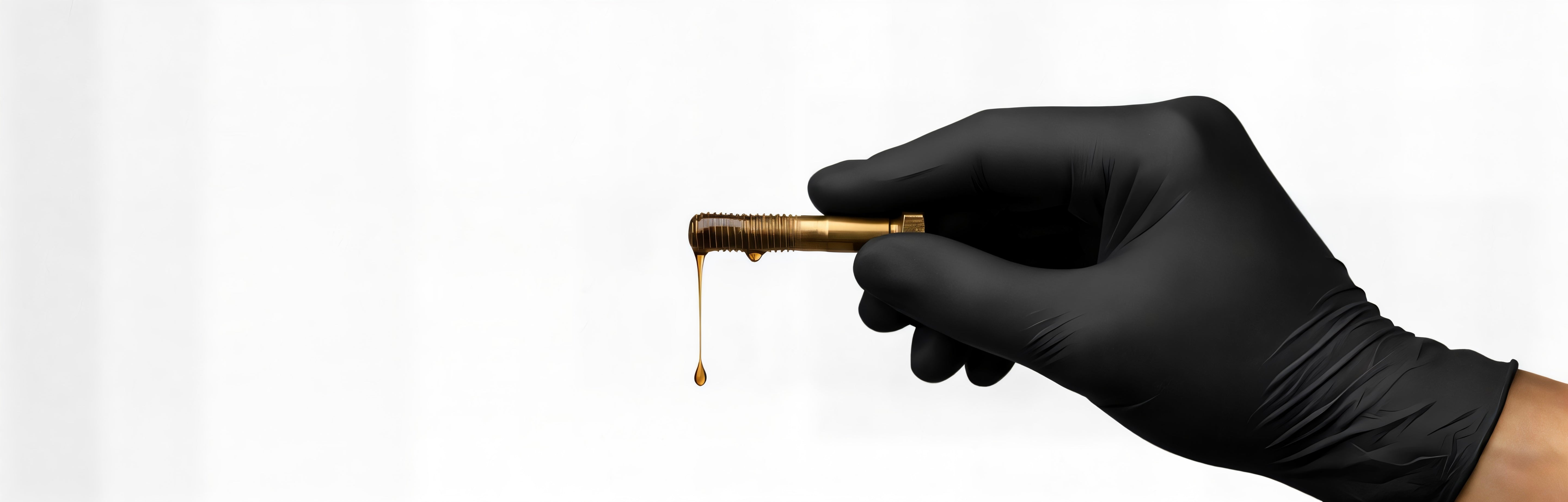 Guy Holding a gold bolt while wearing TitanFlex HD20K