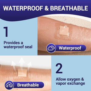 Transparent Film Dressing – Waterproof Breathable Adhesive Bandage, 6" x 8", ClearShield - SchneiderDirect.com