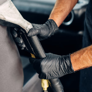 Schneider Disposable Nitrile Exam Gloves 10x100 Case Pack - NBFK71 Black - 4Mil - SchneiderDirect.com