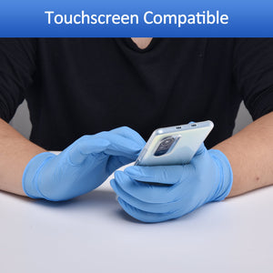 Nitrile Gloves Latex-Free 10x100 Case Pack 4Mil Disposable Gloves Blue, Schneider (NBFT70)