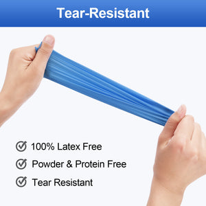 Schneider Disposable Vinyl Synthetic Exam Gloves 10x100 Case Pack - VSFB30 Blue - 4Mil - SchneiderDirect.com