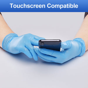 Schneider Disposable Vinyl Synthetic Exam Gloves 10x100 Case Pack - VSFB30 Blue - 4Mil - SchneiderDirect.com
