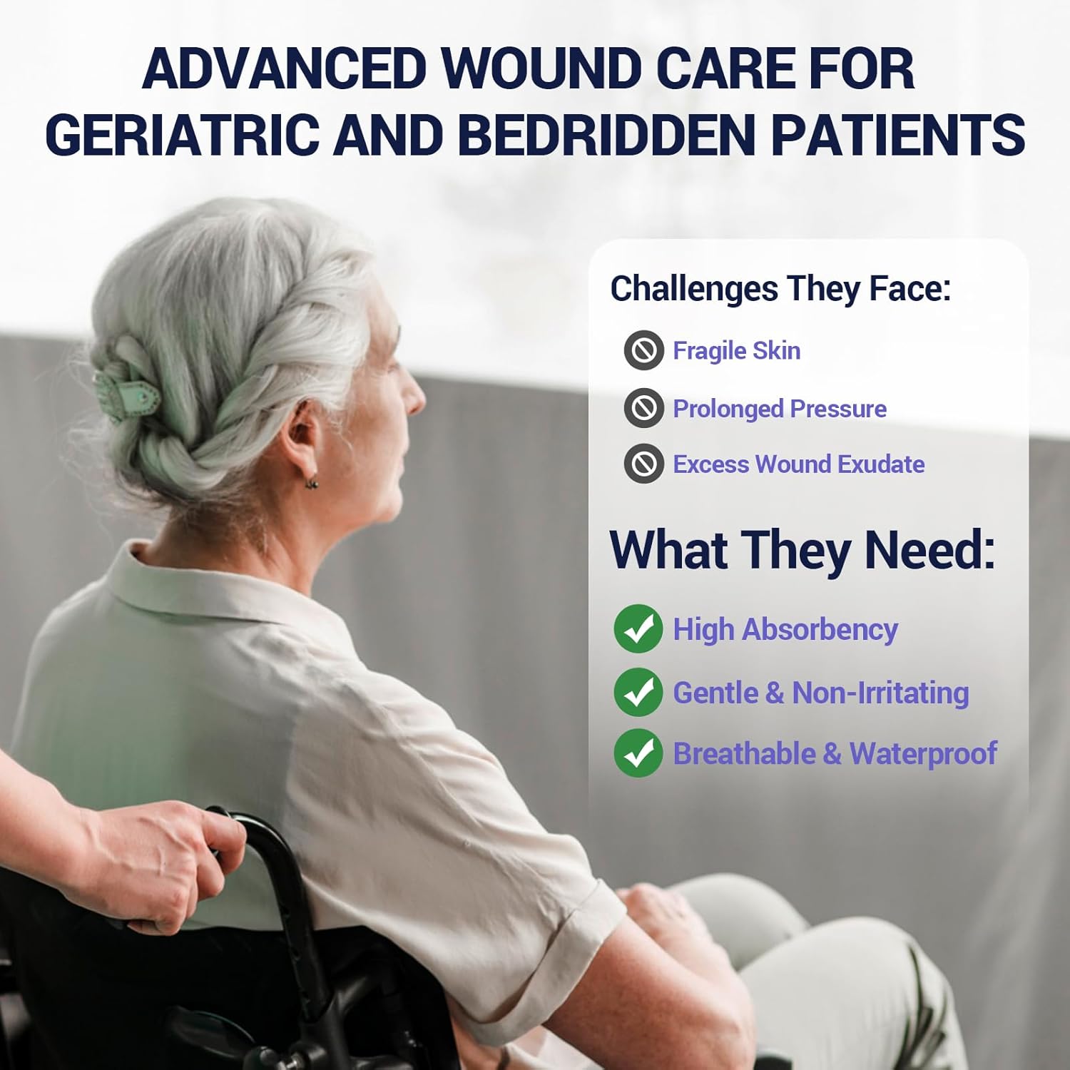 Silicone Foam Dressing – High Absorbency Wound Bandage with Border, 4"x4", Schneider VitaFoam - SchneiderDirect.com