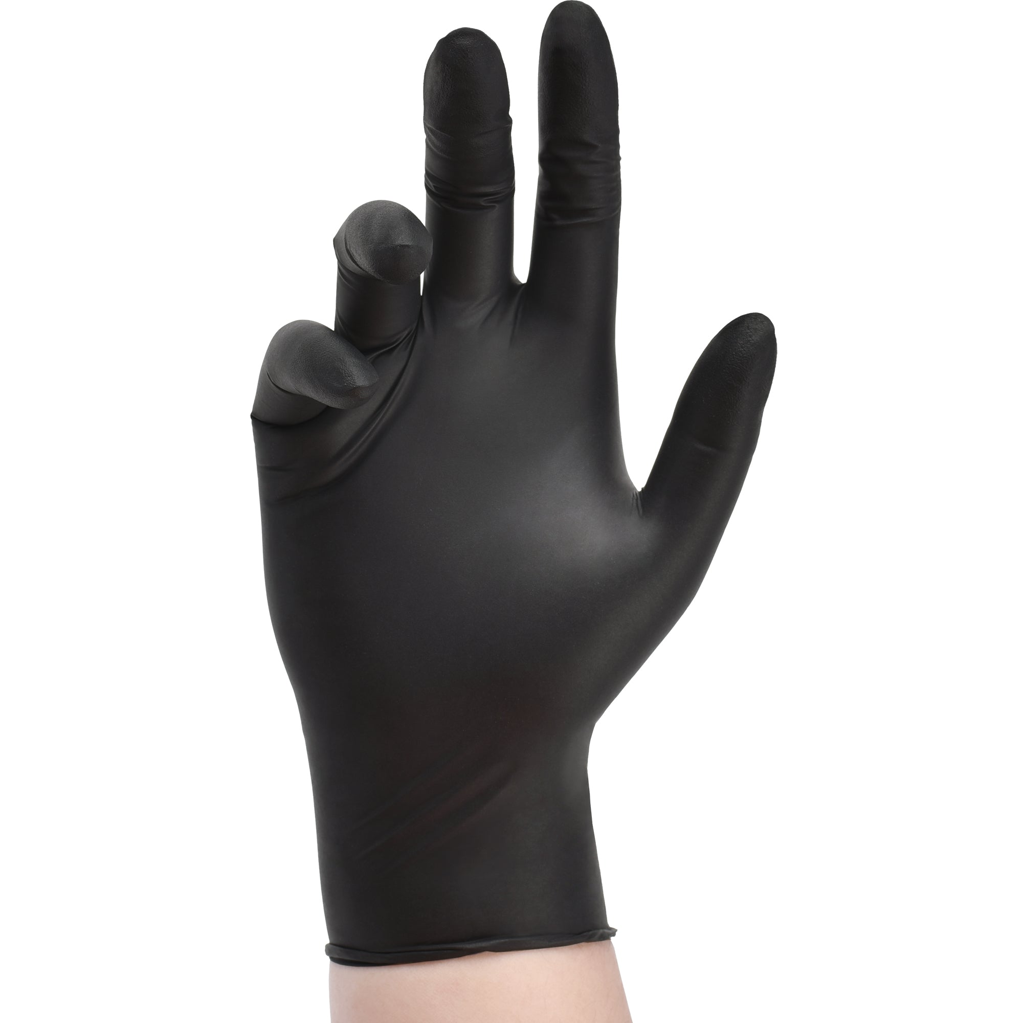 SwiftGrip Disposable Light-Duty Nitrile Gloves 20x50 Case Pack - Black (EN35K) 3Mil