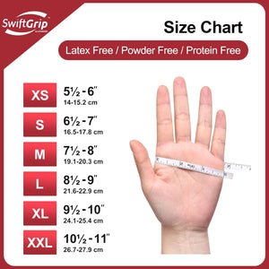 SwiftGrip Disposable Light-Duty Nitrile Exam Gloves 20x50 Case Pack - Burgundy EN35U - 3Mil - SchneiderDirect.com