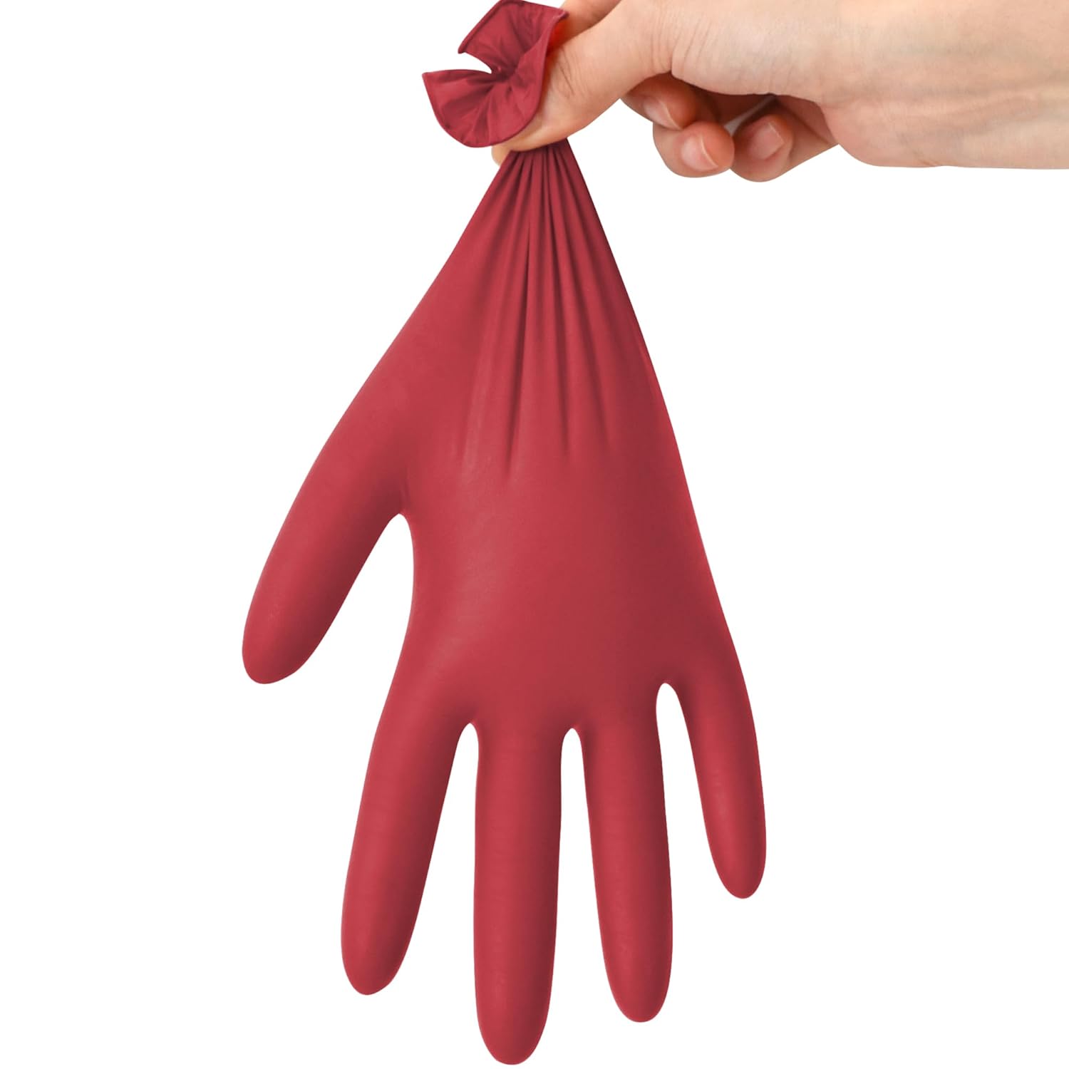 SwiftGrip Disposable Light-Duty Nitrile Exam Gloves 20x50 Case Pack - Burgundy EN35U - 3Mil - SchneiderDirect.com