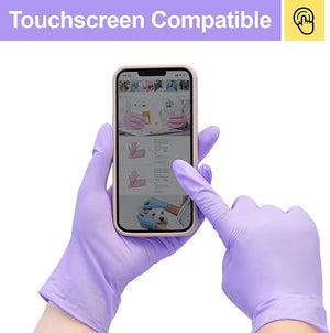 SwiftGrip Disposable Light-Duty Nitrile Exam Gloves 20x50 Case Pack - EN35Q Lilac - 3Mil - SchneiderDirect.com