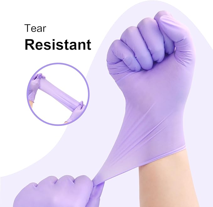 SwiftGrip Disposable Light-Duty Nitrile Exam Gloves 20x50 Case Pack - EN35Q Lilac - 3Mil - SchneiderDirect.com
