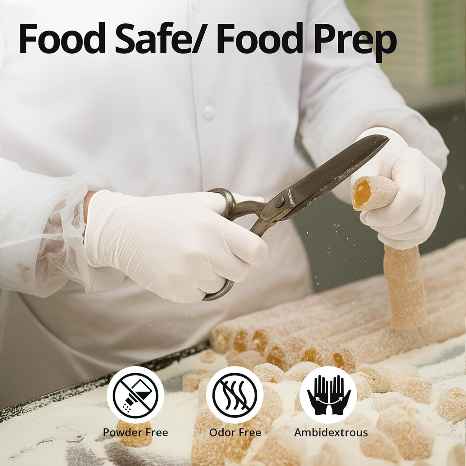 SwiftGrip Disposable Light-Duty Nitrile Exam Gloves 20x50 Case Pack - EN35W White - 3Mil - SchneiderDirect.com