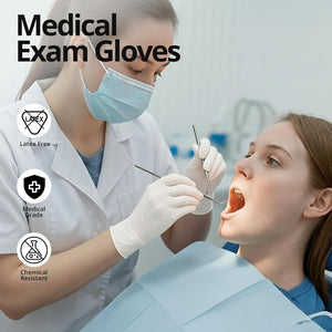 SwiftGrip Disposable Light-Duty Nitrile Exam Gloves 20x50 Case Pack - EN35W White - 3Mil - SchneiderDirect.com