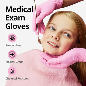 Nitrile Gloves Latex-Free 10x100 Case Pack 3Mil Disposable Gloves Cherry Blossom, SwiftGrip (EN35P)