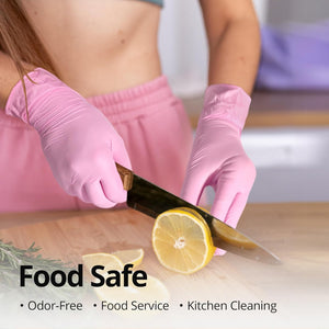 Nitrile Gloves Latex-Free 10x100 Case Pack 3Mil Disposable Gloves Cherry Blossom, SwiftGrip (EN35P)