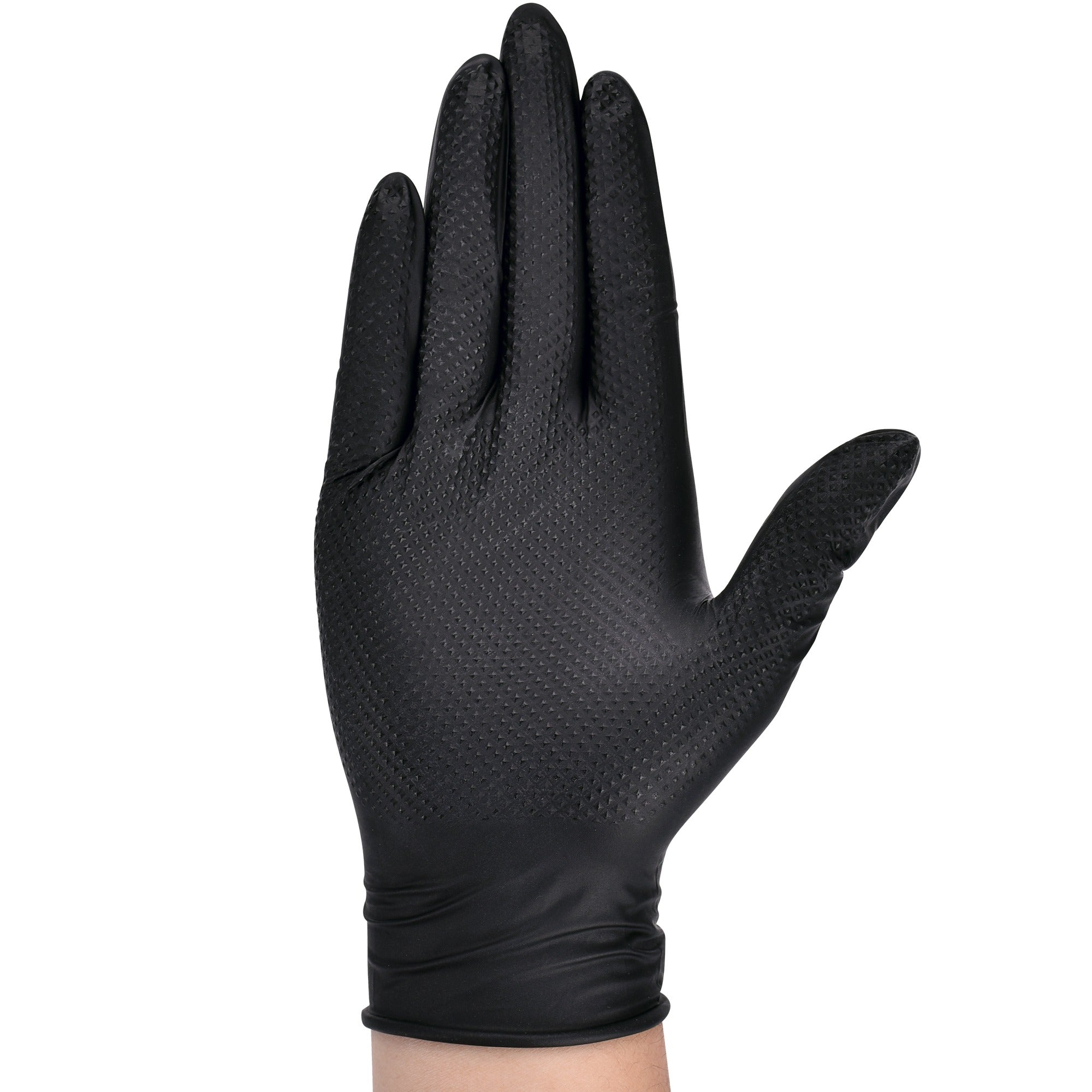 TitanFlex Disposable Heavy-Duty Nitrile Gloves 10x100 Case Pack - Black (HD45K) - 8Mil