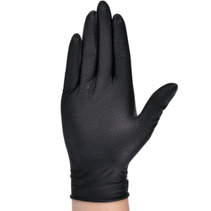 TitanFlex Disposable Heavy-Duty Nitrile Gloves 10x100 Case Pack - Black (HD45K) - 8Mil