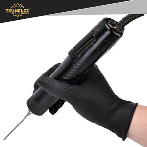 TitanFlex Disposable Heavy-Duty Nitrile Gloves 10x100 Case Pack - Black (HD45K) - 8Mil