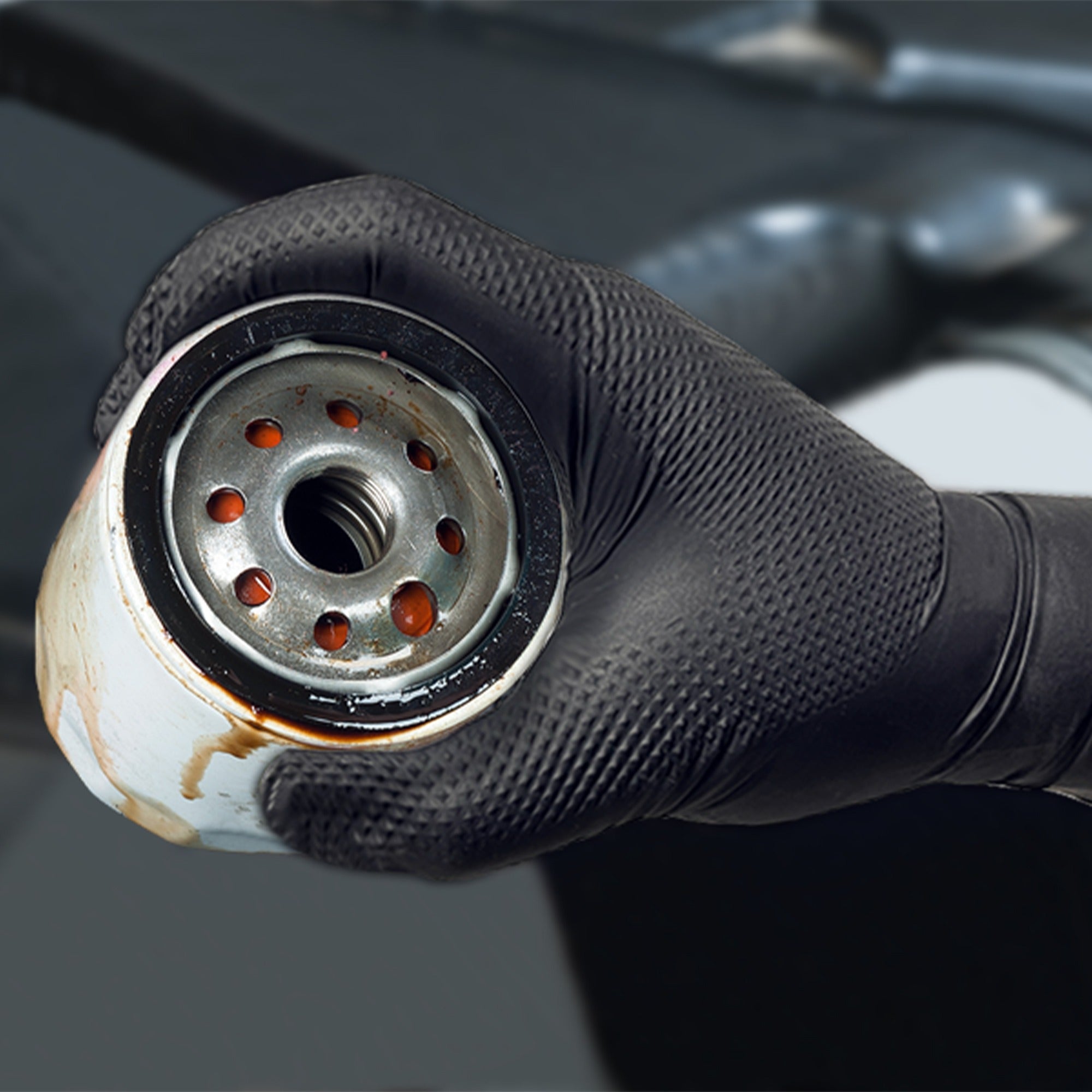 TitanFlex Disposable Heavy-Duty Nitrile Gloves 10x100 Case Pack - Black (HD45K) - 8Mil