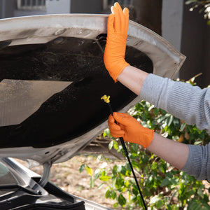 Nitrile Gloves Latex-Free 10x100 Case Pack 8Mil Disposable Gloves Orange, TitanFlex (HD45A)