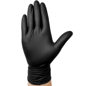 TitanFlex Disposable Heavy-Duty Exam Gloves 10x100 Case Pack - Black HD20K - 6Mil - SchneiderDirect.com