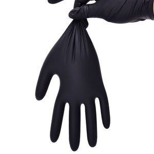 TitanFlex Disposable Heavy-Duty Exam Gloves 10x100 Case Pack - Black HD20K - 6Mil - SchneiderDirect.com