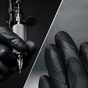 TitanFlex Disposable Heavy-Duty Exam Gloves 10x100 Case Pack - Black HD20K - 6Mil - SchneiderDirect.com