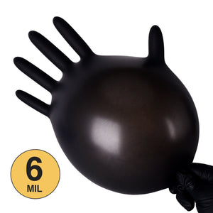 TitanFlex Disposable Heavy-Duty Exam Gloves 10x100 Case Pack - Black HD20K - 6Mil - SchneiderDirect.com