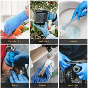 TitanFlex Disposable Heavy-Duty Nitrile Exam Gloves 10x100 Case Pack - Blue HD20B - 6Mil - SchneiderDirect.com