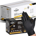 TitanFlex Nitrile Gloves Latex-Free 6Mil Disposable Gloves Black - (HD25K)